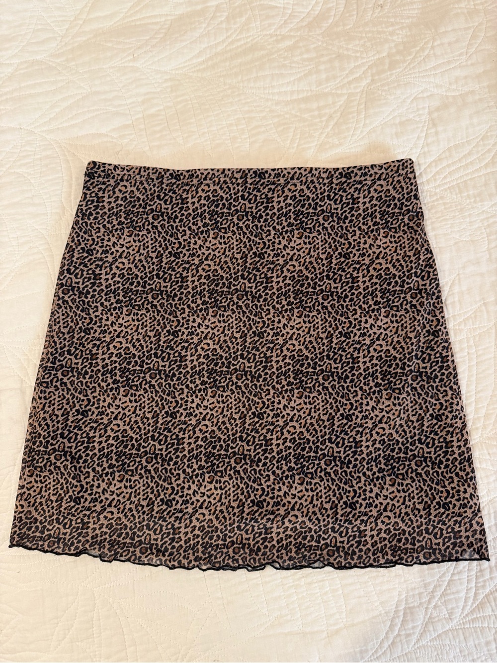 SHEIN Leopard Print Mini Skirt in Brown and Black
